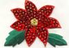 Sequin Iron On CHRISTMAS POINSETTIA
