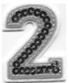 Iron On Sequin Number