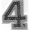 Iron On Sequin Number