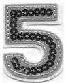 Iron On Sequin Number