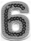 Iron On Sequin Number