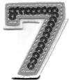 Iron On Sequin Number