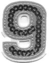 Iron On Sequin Number