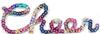 Multi-Color Cheer Sequins Iron On Applique