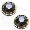 16ss HF Swarovski Rimmed Flatback Rhinestones JET