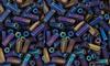 Dark Amethyst TR Matte Iris Bugle Beads #2