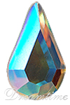 SWAROVSKI 2300 Pear Rhinestones 10x6 mm Crystal AB