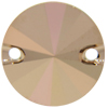 SWAROVSKI 3200 Rivoli Rhinestones 14mm Rose Gold
