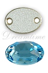 SWAROVSKI 3212/2 Oval Sew On Rhinestones 16x11 Aqua