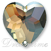 SWAROVSKI ELEMENTS 3285 Sew On Heart Rhinestone