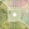 SWAROVSKI 3400 Corona Sew On Square Rhinestones 6mm Luminous Green