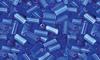Blue Satin Bugle Beads #2