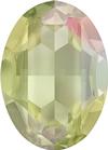 SWAROVSKI 4127 Oval Brooch Rhinestone 30 x 22 Luminous Green