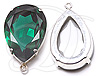 Swarovski Pear Shaped Brooch Stone with Set