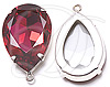 Swarovski Pear Shaped Brooch Stone with Set