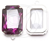 Swarovski Rectangular Brooch Stone