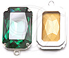 Swarovski Rectangular Brooch Stone