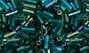 Blue Zircon TR Iris Bugle Beads #2