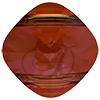 SWAROVSKI 5180 Double Hole Square Bead 14mm Red Magma