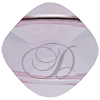 SWAROVSKI 5180 Double Hole Square Bead 14mm Rosaline