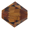SWAROVSKI 5328 Bicone Beads 4mm Smoked Topaz