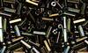 Brown Iris Metallic Bugle Beads #2