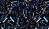 Blue Iris Metallic Bugle Beads #2