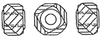 SWAROVSKI 5920 BeCharmed Helix Beads 14mm Crystal Bronze Shade
