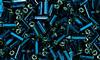 Dark Aqua TR S/L Bugle Beads #2
