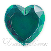 Acrylic (Plexiglas) Flatback Rhinestones Heart Shaped 18mm