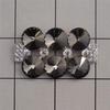BLACK DIAMOND COMBO RIVOLI RHINESTONE ORNAMENT