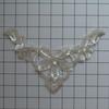 CRYSTAL IRIS SILVER BEADED APPLIQUE 