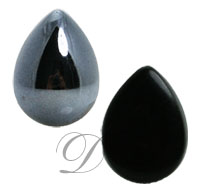 Flatback cabochon pear shaped acrylic (lead free)