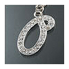 Rhinestone Initial Key Chain "O"