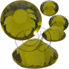 Alora Flatback Rhinestones 12ss Olivine