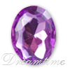 Lead Free Acrylic Fancy Oval Rhinestones