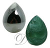Flatback cabochon pear shaped acrylic (lead free)