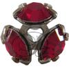 SWAROVSKI 37903 Bead Cap pp32 Siam/Gun Metal
