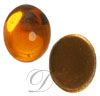 West German Glass Oval Shaped Cabochons