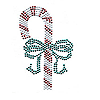 Candy Cane Iron On Applique