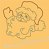 Santa Claus Iron On Applique