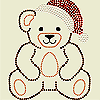 Christmas Bear Iron On Applique