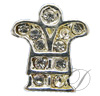 6mm Rhinestoned Charm - Swarovski Crystals