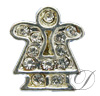 6mm Rhinestoned Charm - Swarovski Crystals