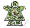 6mm Rhinestoned Charm - Swarovski Crystals