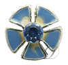 6mm Rhinestoned Charm - Swarovski Crystals