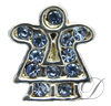 6mm Rhinestoned Charm - Swarovski Crystals