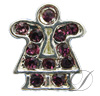 6mm Rhinestoned Charm - Swarovski Crystals