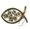 6mm Rhinestoned Charm - Swarovski Crystals