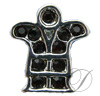 6mm Rhinestoned Charm - Swarovski Crystals